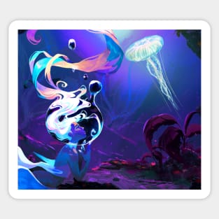 Deep Sea Mermaid Sticker